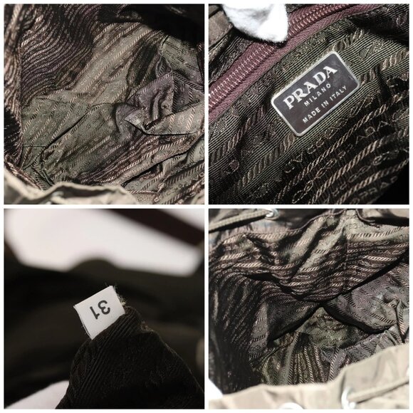 Prada Olive Backpack with Buckle Accents main image 4